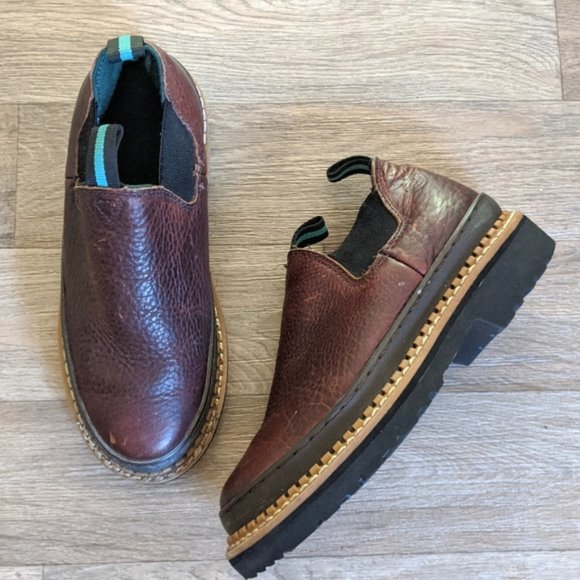 Georgia Boot Shoes - Georgia Giant Romeo Brown Women's Work Brown Leather Boot Romeo Boot Size 7